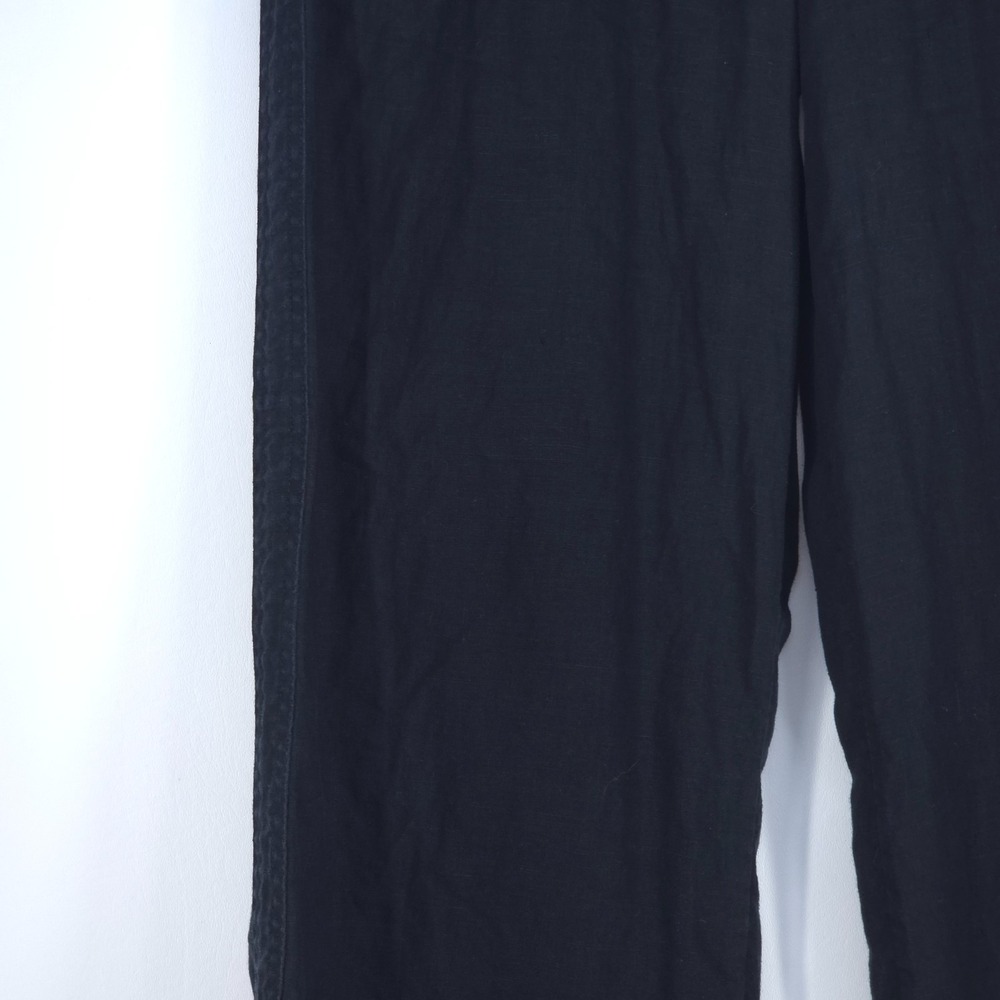 Athleta Cabo Wide-Leg Linen Pant Womens 10 Drawstring Pockets Beach Boho Comfort - Picture 14 of 16